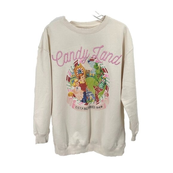 Candyland Graphic Crew Neck Sweatshirt Sz Large - Picture 1 of 5